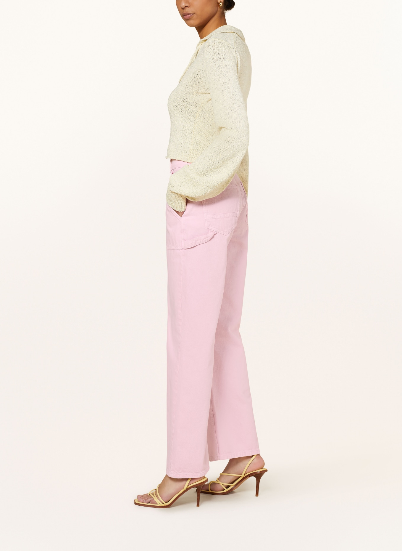 COLOURFUL REBEL Straight jeans TINSLEY, Color: PINK (Image 4)
