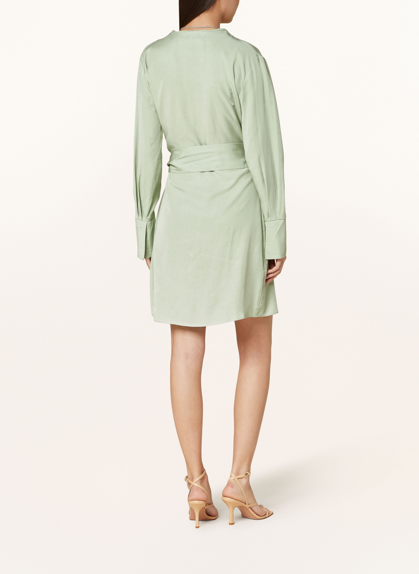COLOURFUL REBEL Wrap dress DORIN, Color: LIGHT GREEN (Image 3)