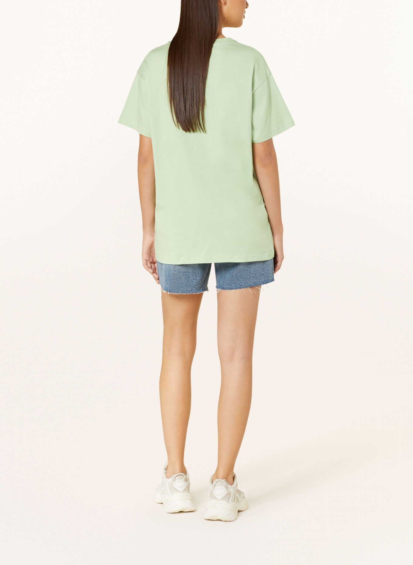 COLOURFUL REBEL T-Shirt LOGO WAVE, Farbe: HELLGRÜN (Bild 3)