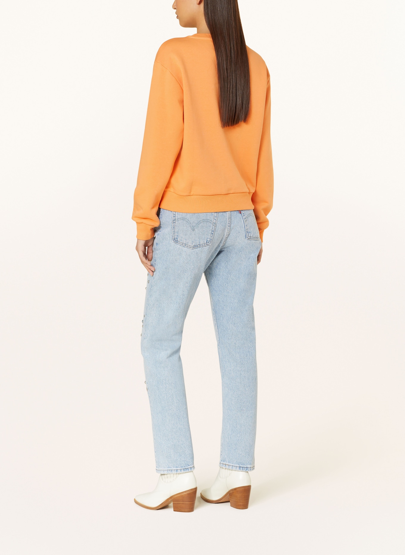 COLOURFUL REBEL Sweatshirt LOGO WAVE, Color: ORANGE (Image 3)
