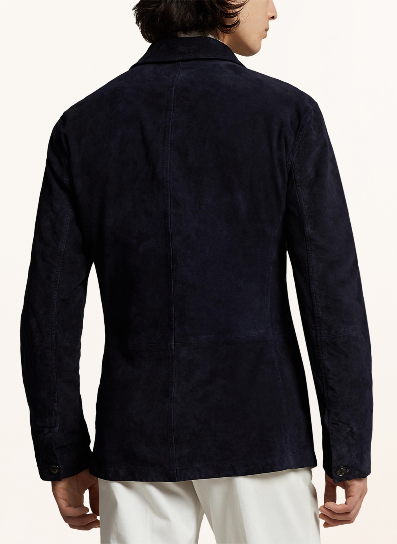 POLO RALPH LAUREN Leather jacket, Color: DARK BLUE (Image 3)