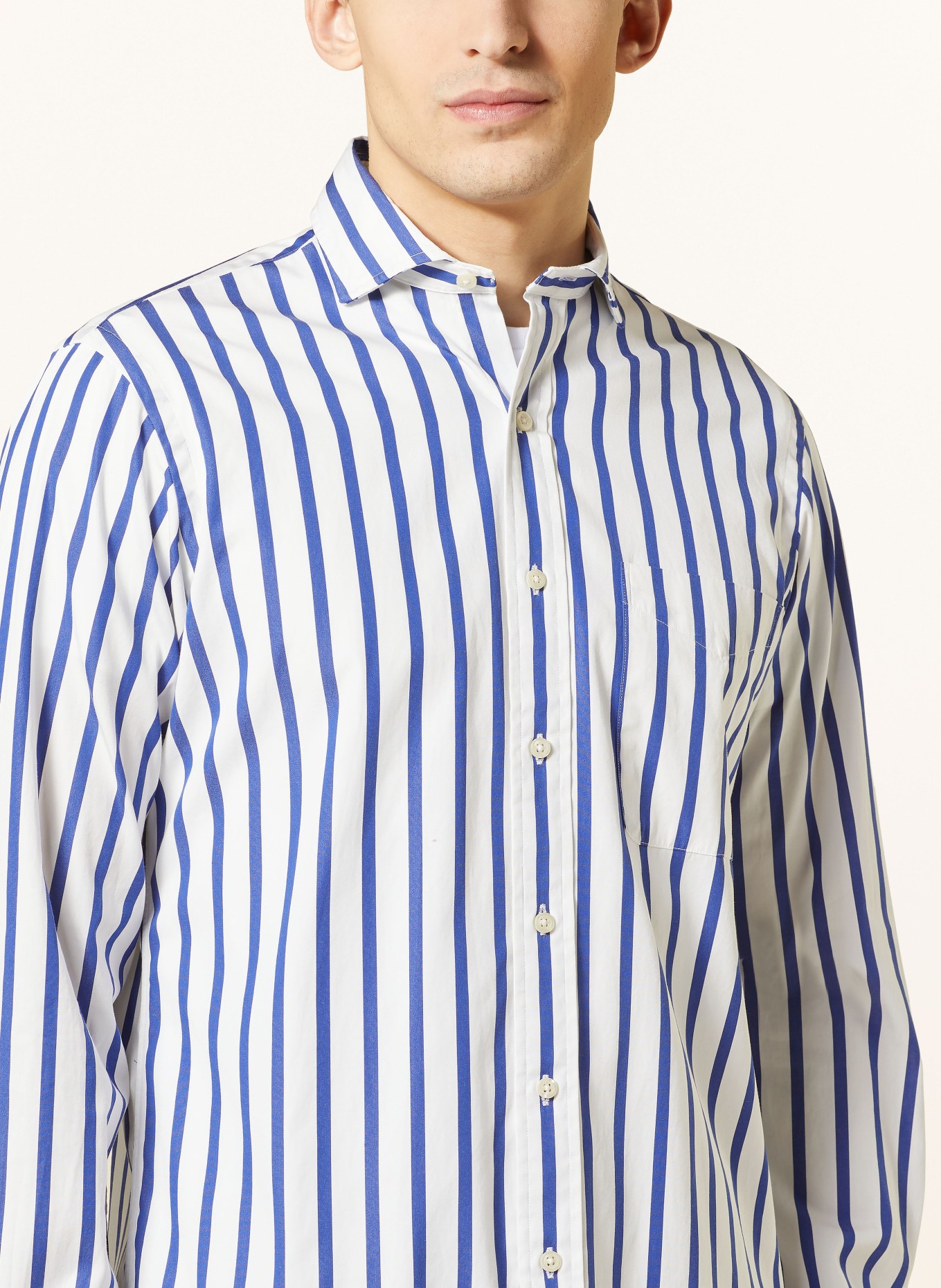 POLO RALPH LAUREN Hemd Custom Fit, Farbe: WEISS/ BLAU (Bild 5)
