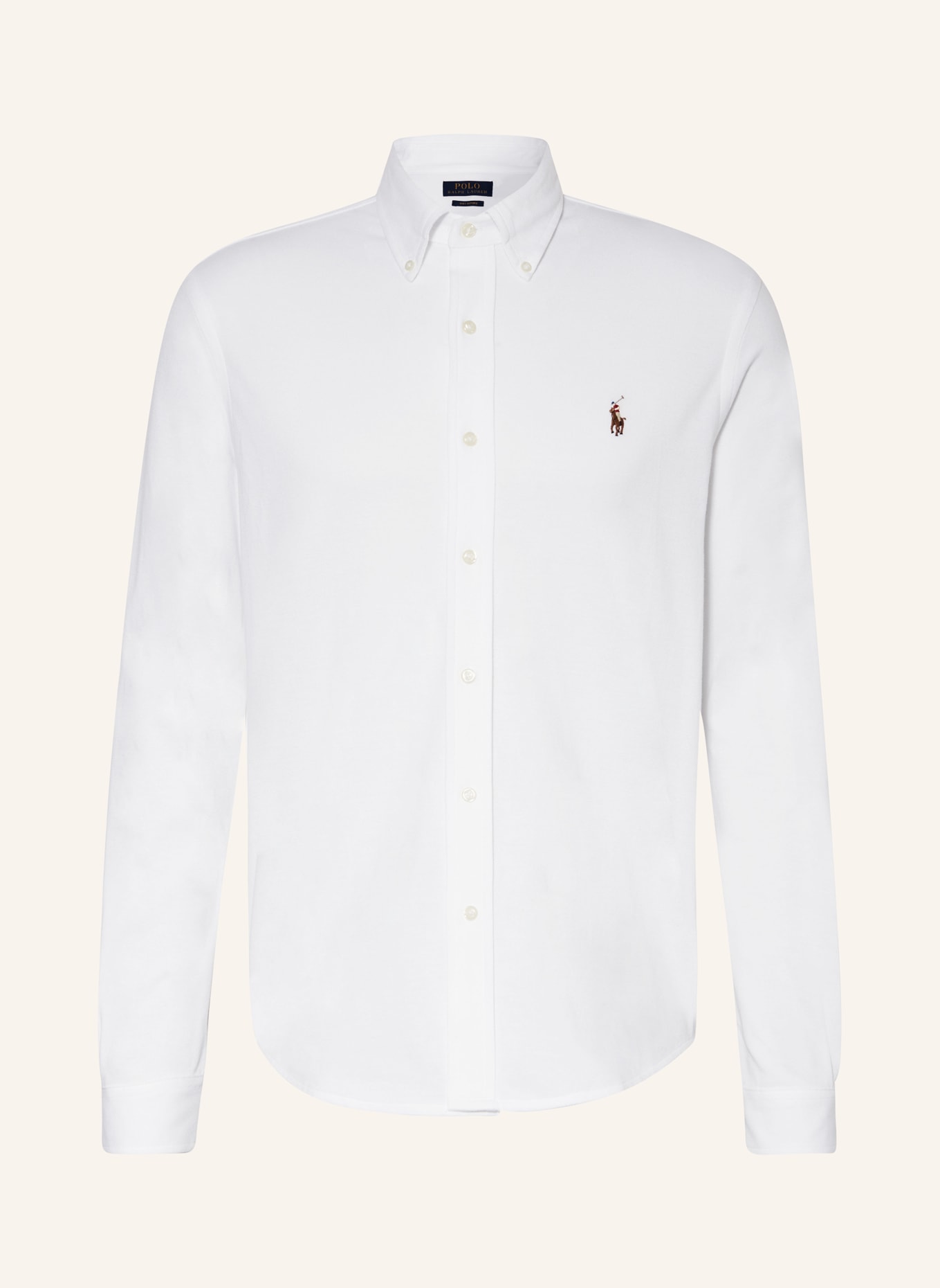 POLO RALPH LAUREN Piqué-Hemd Regular Fit, Farbe: WEISS (Bild 1)