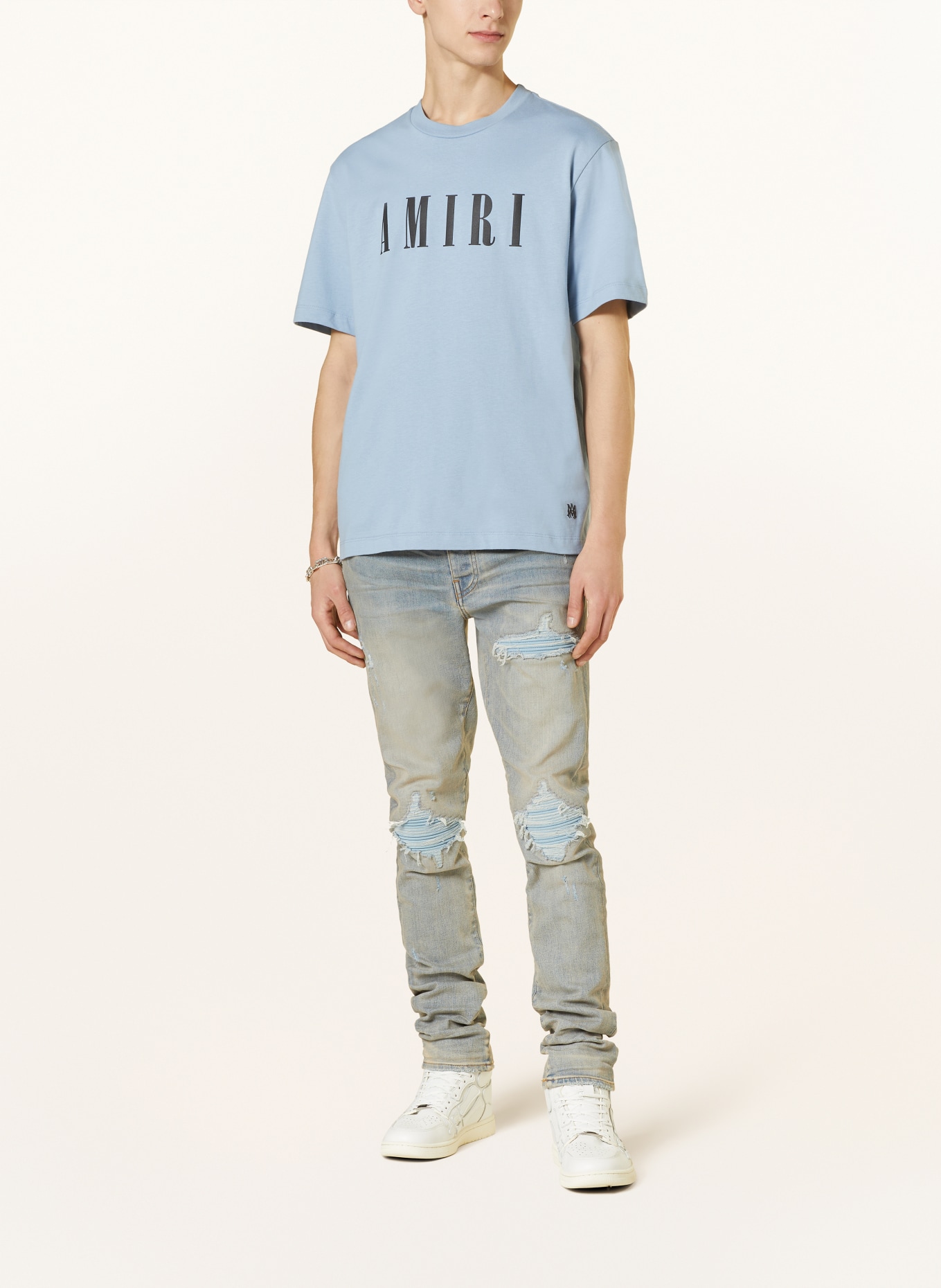 AMIRI T-shirt, Color: BLUE GRAY (Image 2)