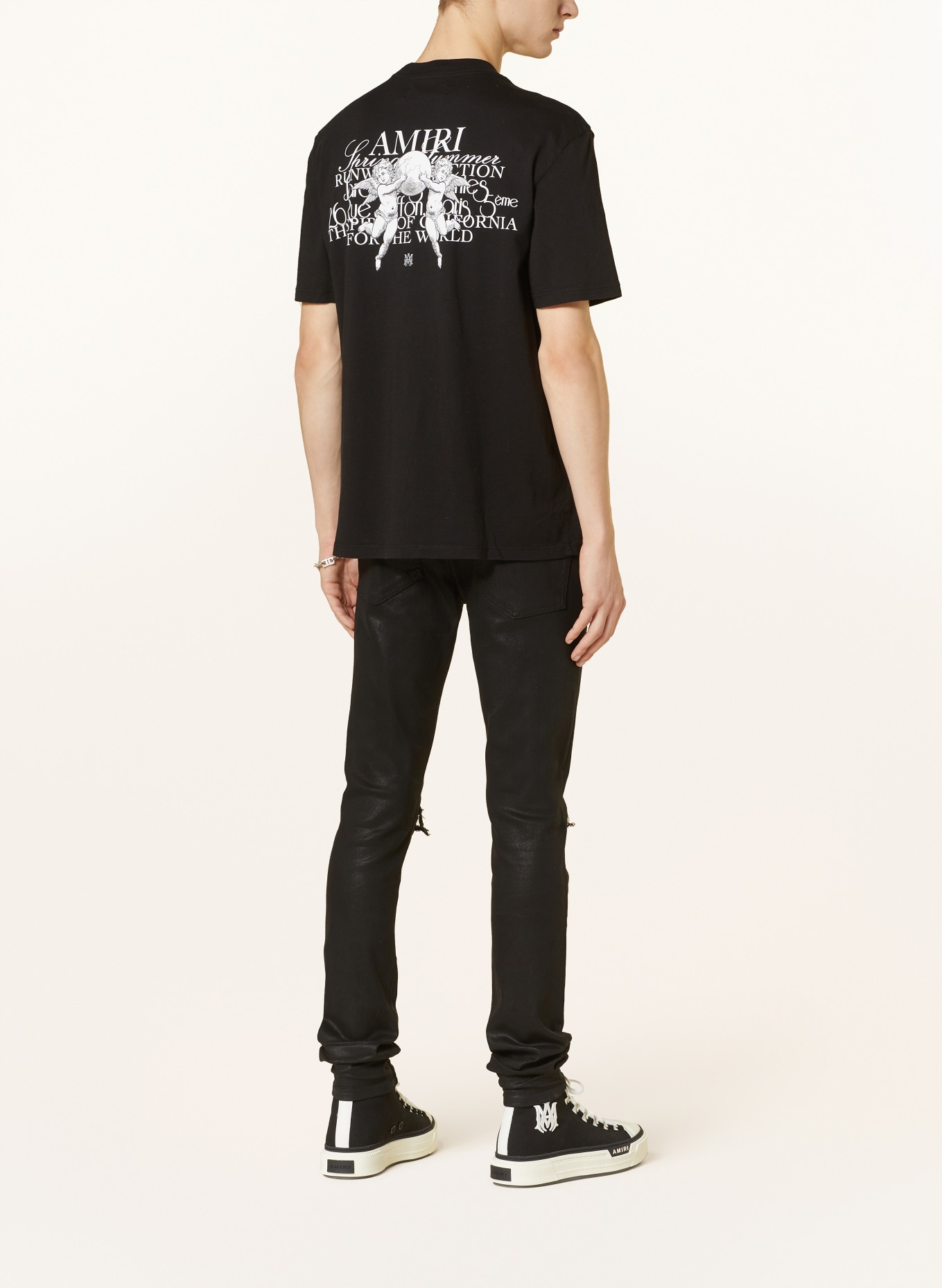 AMIRI T-shirt, Color: BLACK/ WHITE (Image 2)