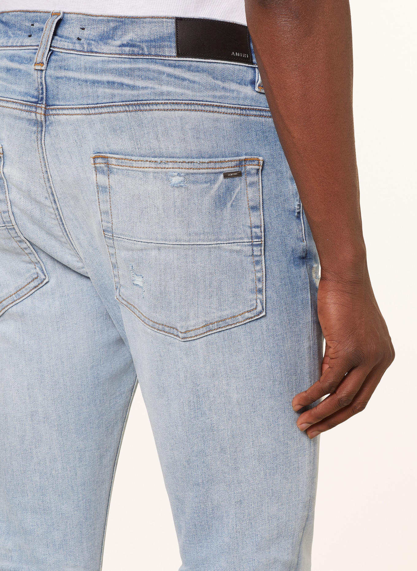 AMIRI Destroyed jeans MX1 extra slim fit, Color: 426 PERFECT INDIGO (Image 6)