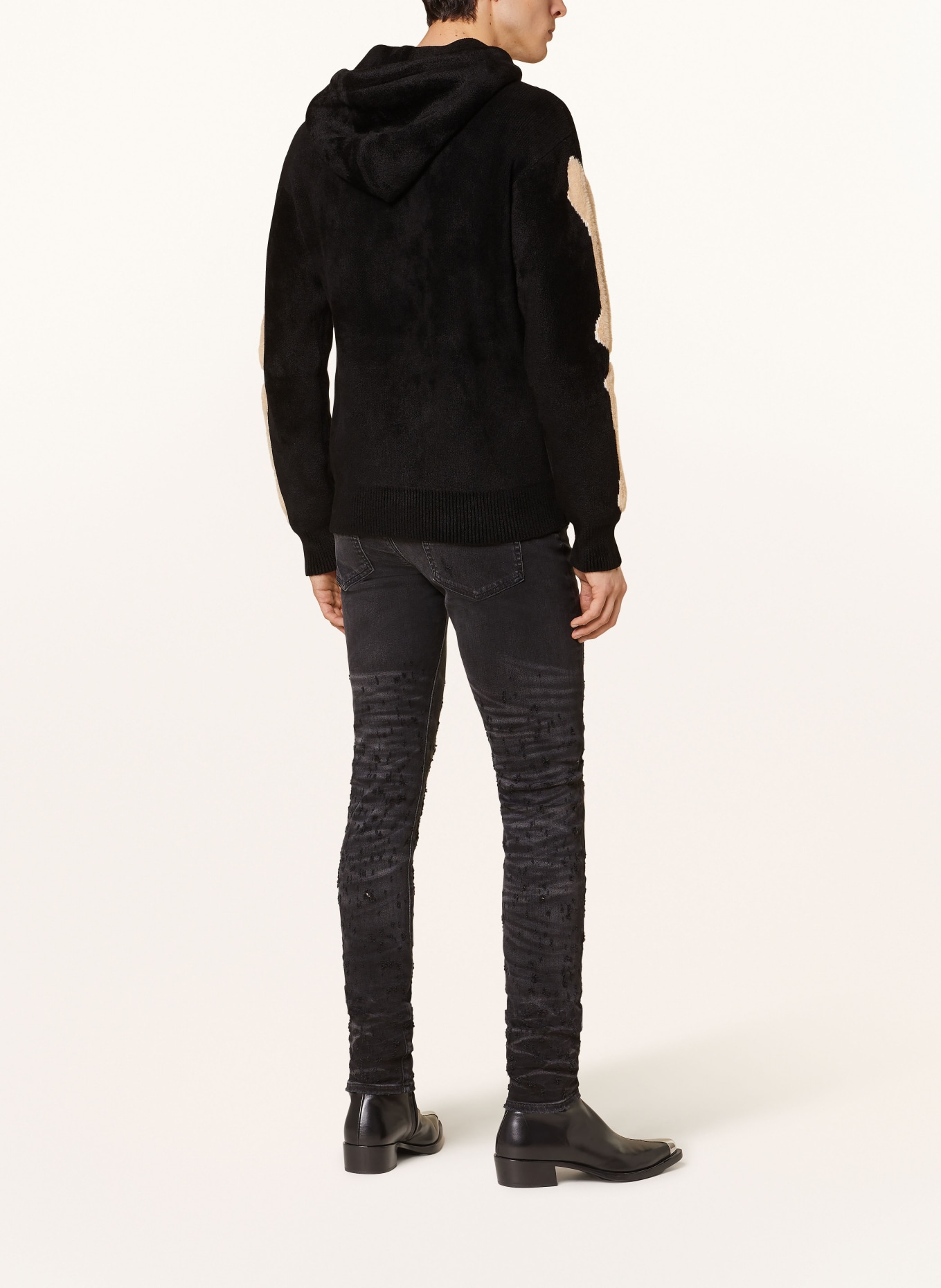 AMIRI Destroyed jeans skinny fit, Color: FADED BLACK FADED BLACK (Image 3)