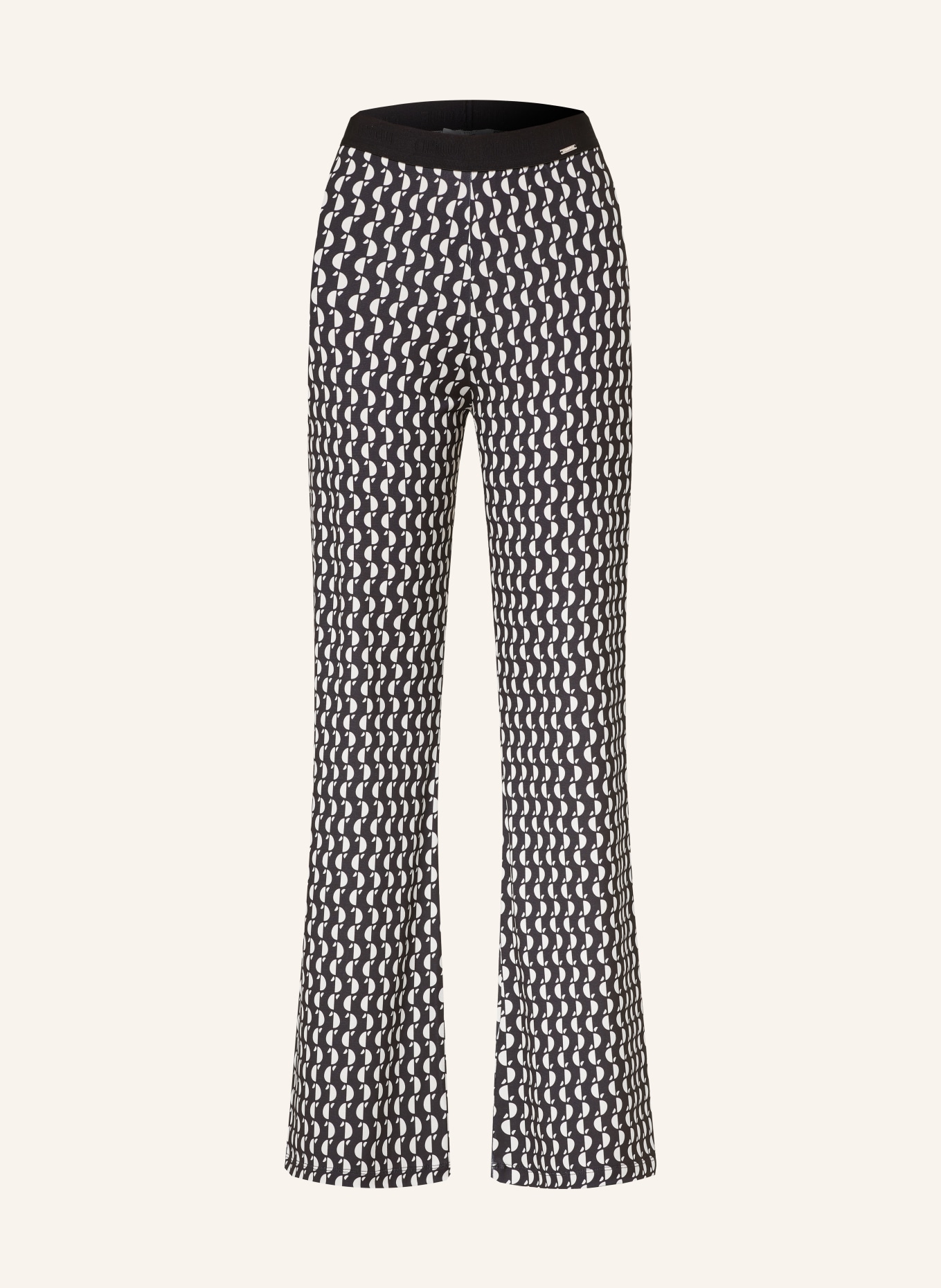 CINQUE Wide leg trousers CIDANA, Color: BLACK/ WHITE (Image 1)