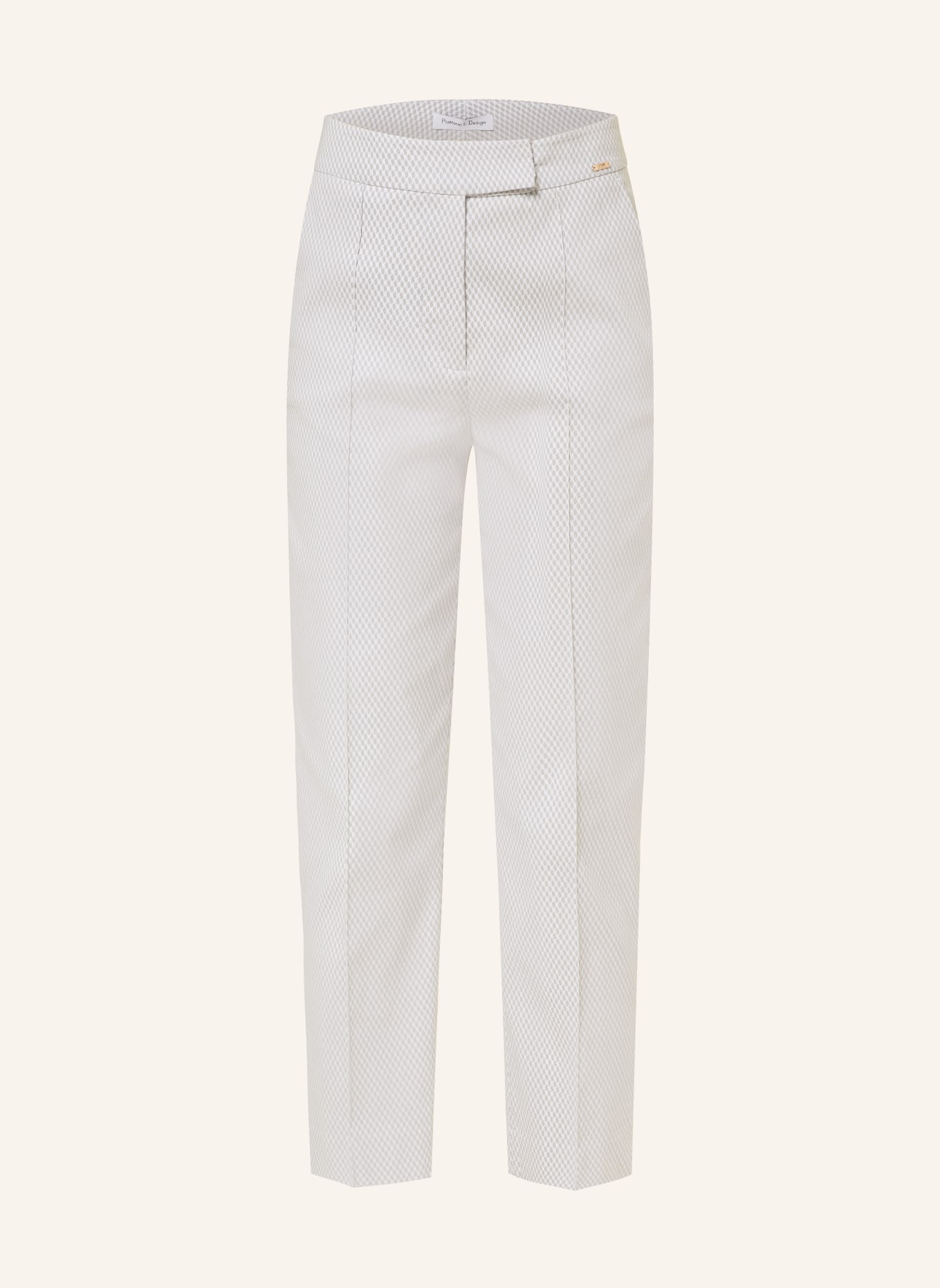 CINQUE 7/8 trousers CIHENNES, Color: CREAM/ LIGHT GRAY (Image 1)