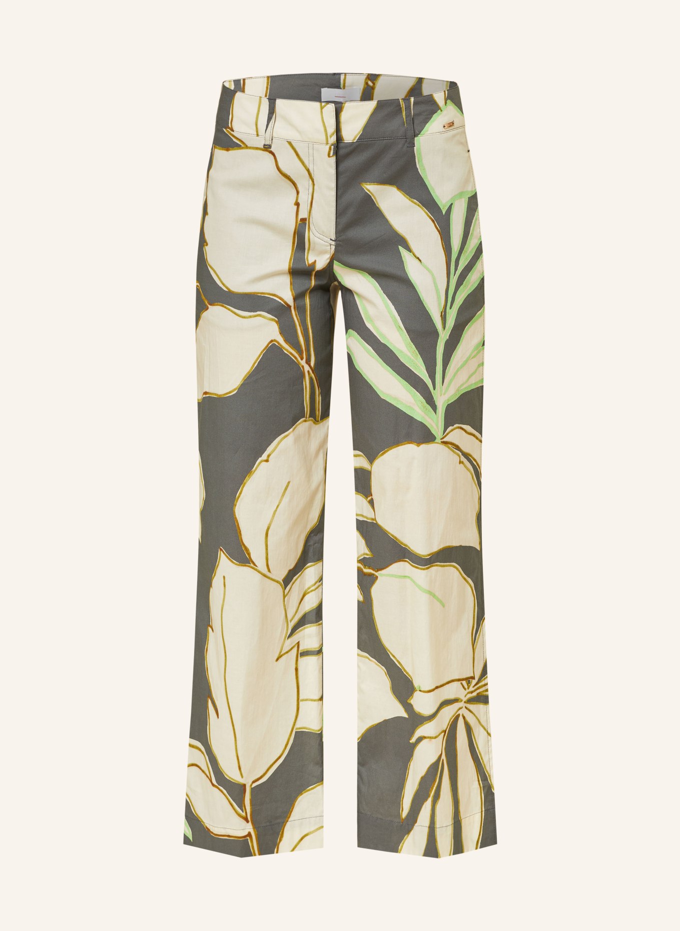CINQUE Trousers CISAILOR, Color: KHAKI/ CREAM/ LIGHT GREEN (Image 1)