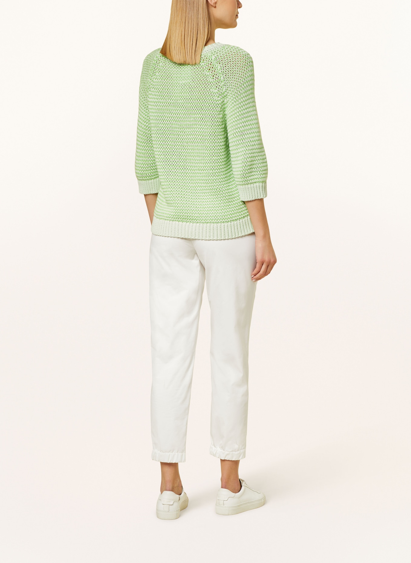 CINQUE Sweater CIANJE with 3/4 sleeves, Color: LIGHT GREEN (Image 3)