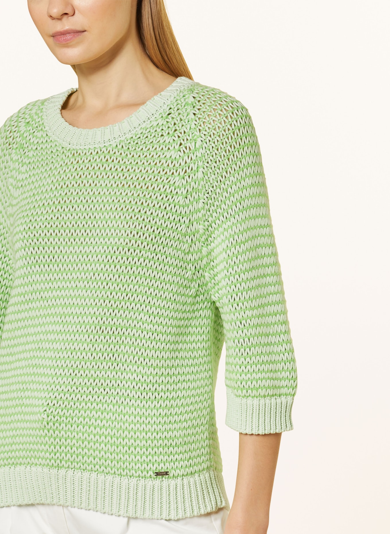 CINQUE Sweater CIANJE with 3/4 sleeves, Color: LIGHT GREEN (Image 4)
