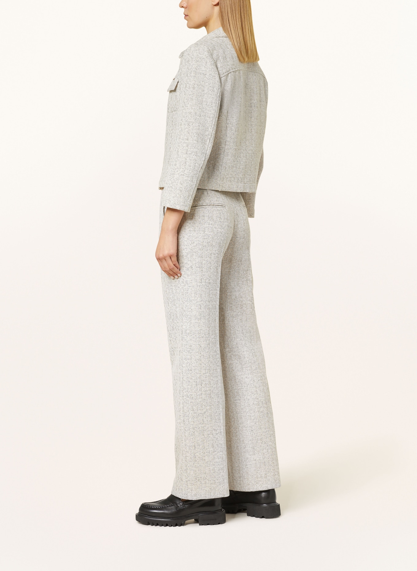 CINQUE Knit trousers CISEAL, Color: CREAM/ WHITE (Image 4)