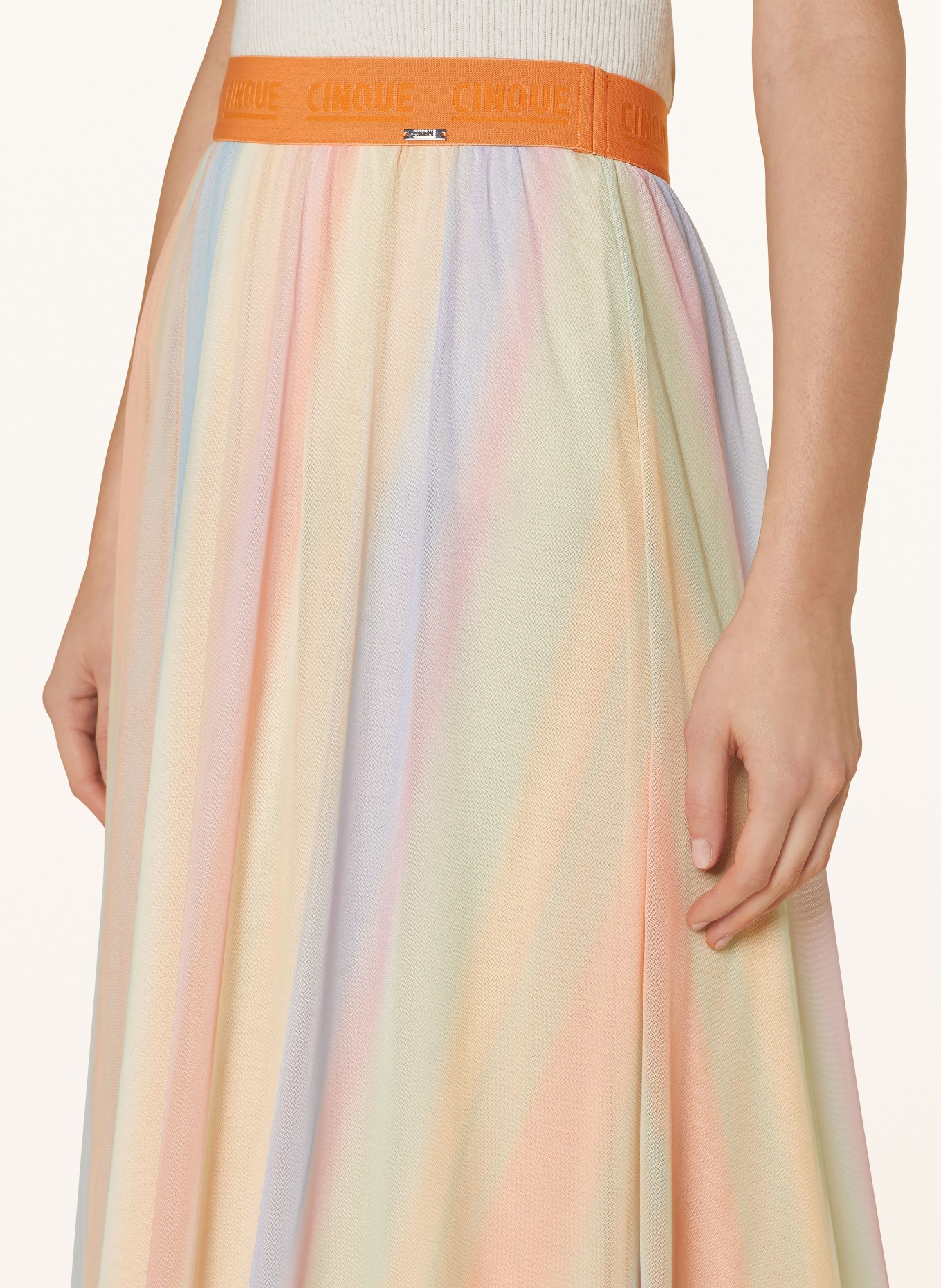 CINQUE Skirt CIFAB, Color: LIGHT BLUE/ LIGHT GREEN/ DARK YELLOW (Image 4)