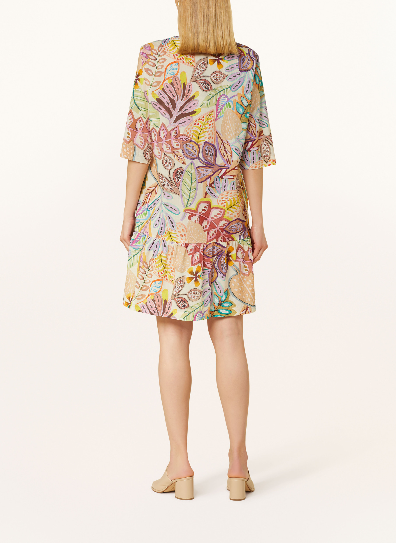 CINQUE Kleid CIDONUS mit Rüschen, Farbe: GELB/ GRÜN/ ROT (Bild 3)