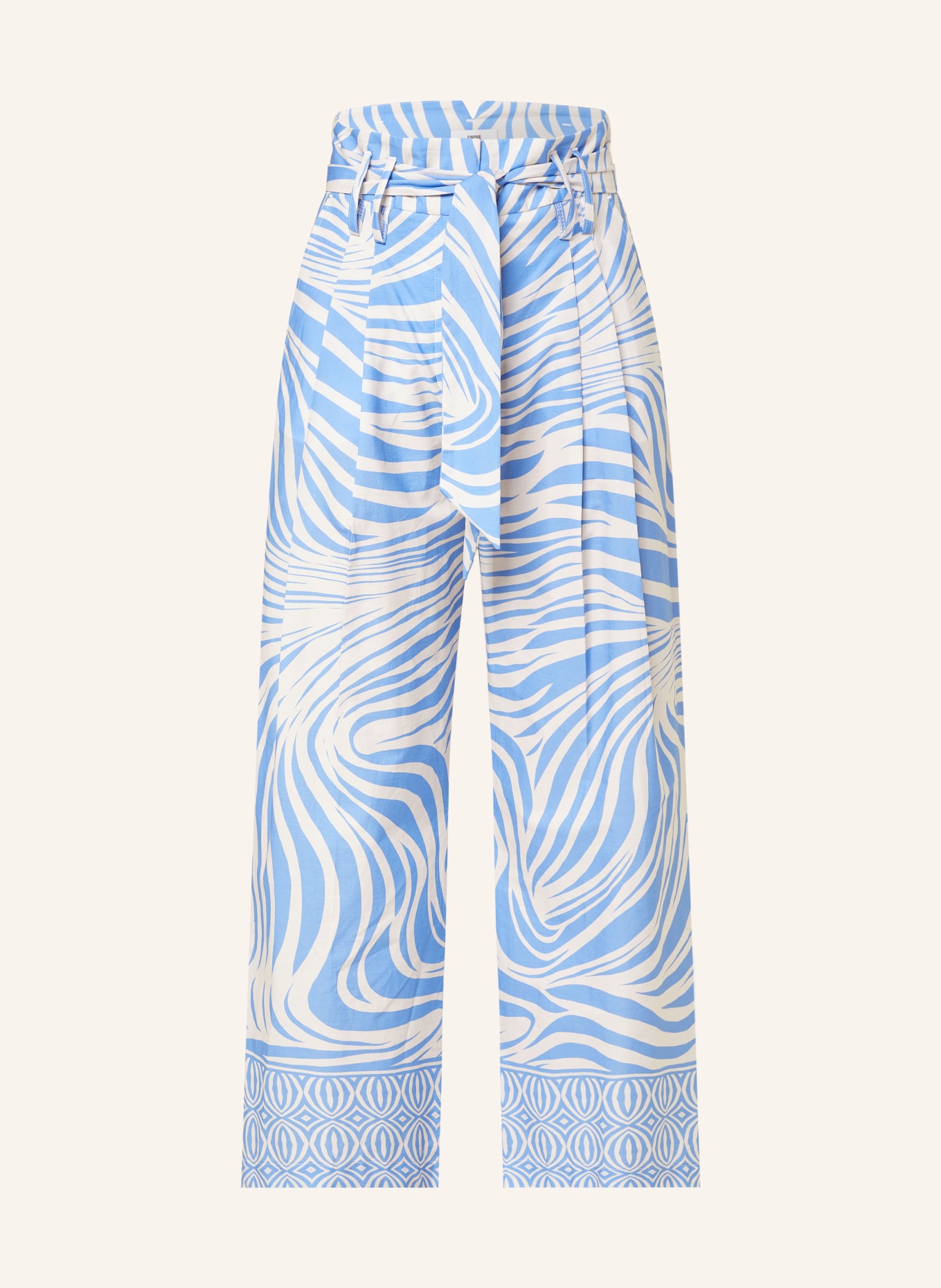 CINQUE 7/8 trousers CIHARPER, Color: BLUE/ WHITE (Image 1)