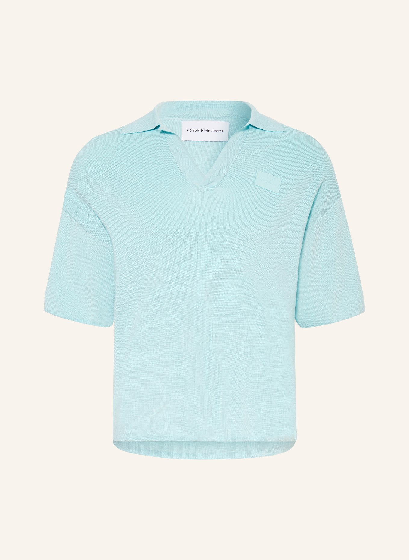 Calvin Klein Jeans Knitted polo shirt, Color: MINT (Image 1)