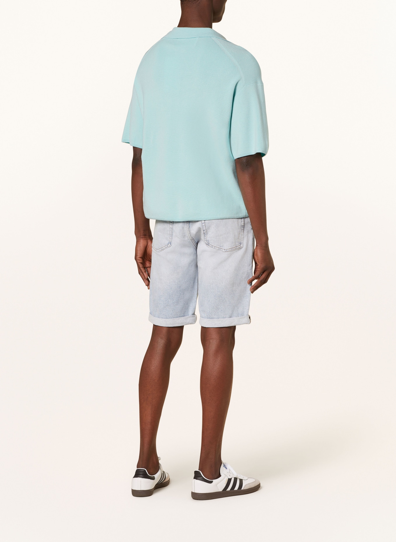 Calvin Klein Jeans Strick-Poloshirt, Farbe: MINT (Bild 3)