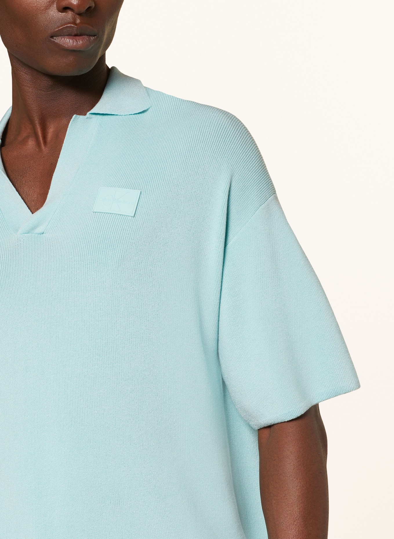 Calvin Klein Jeans Knitted polo shirt, Color: MINT (Image 4)