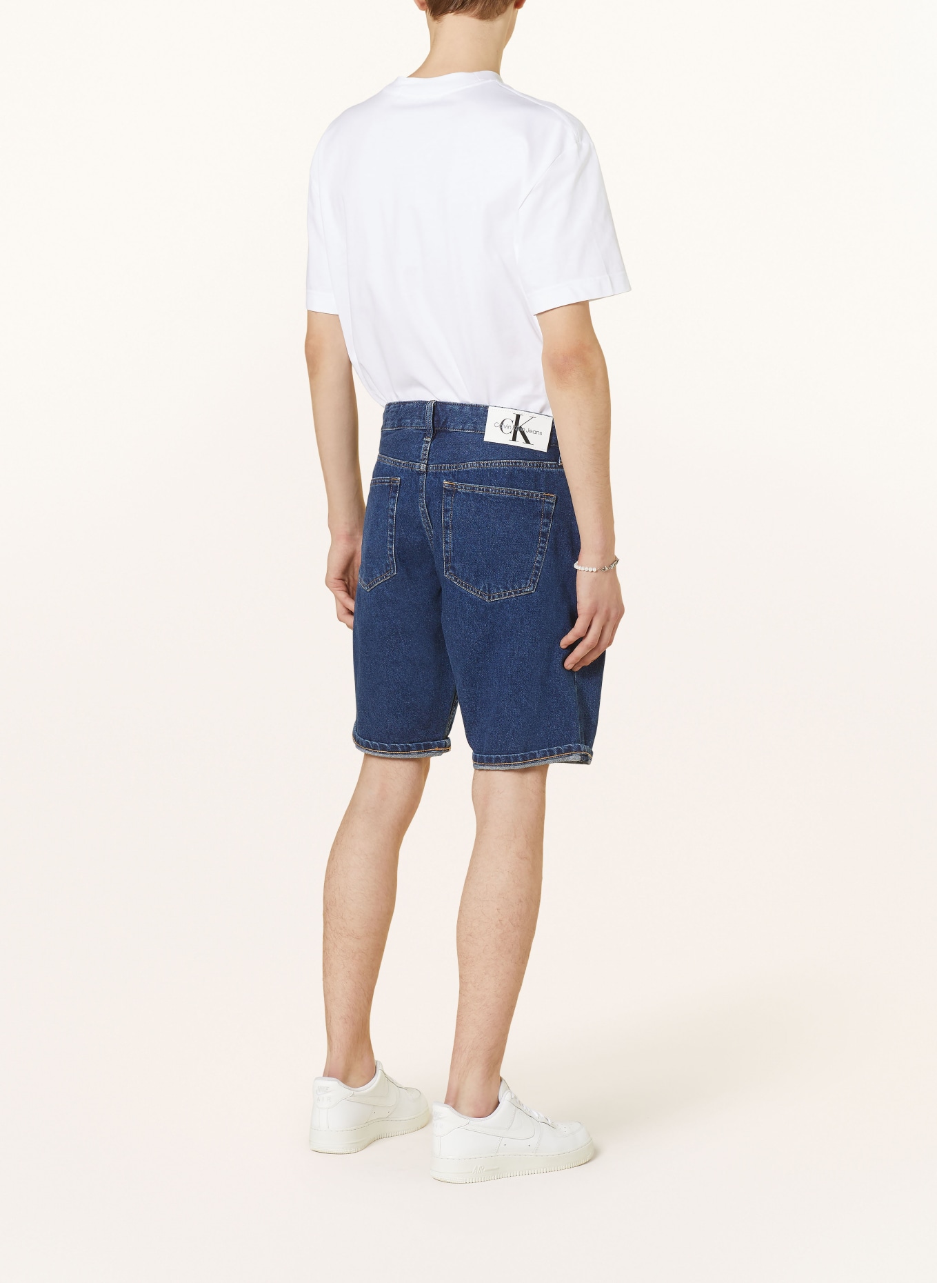 Calvin Klein Jeans Jeansshorts Regular Fit, Farbe: 1BJ DENIM DARK (Bild 3)