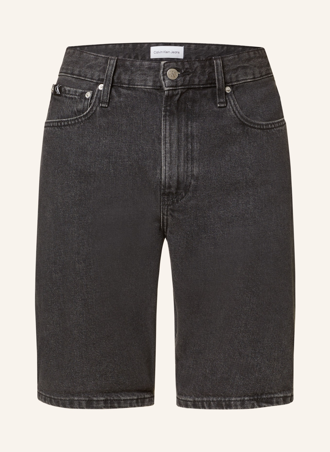 Calvin Klein Jeans Szorty jeansowe regular fit, Kolor: CZIEMNOSZARY (Obrazek 1)