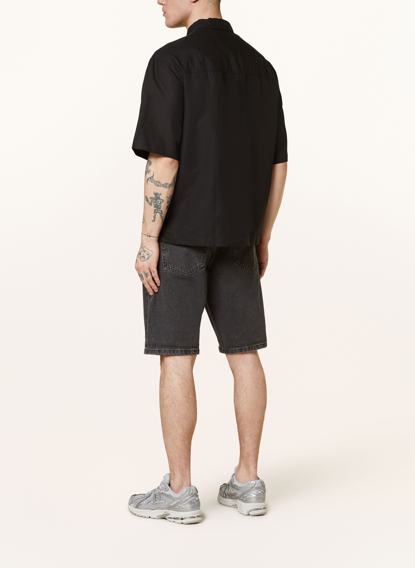 Calvin Klein Jeans Denim shorts regular fit, Color: DARK GRAY (Image 3)