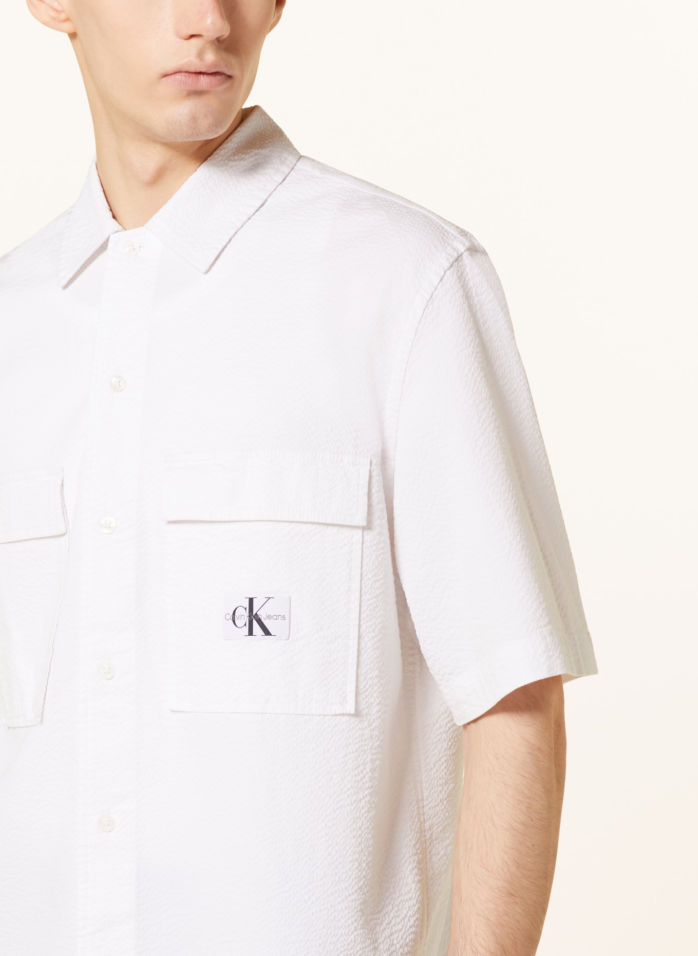 Calvin Klein Jeans Shirt relaxed fit, Color: WHITE (Image 4)