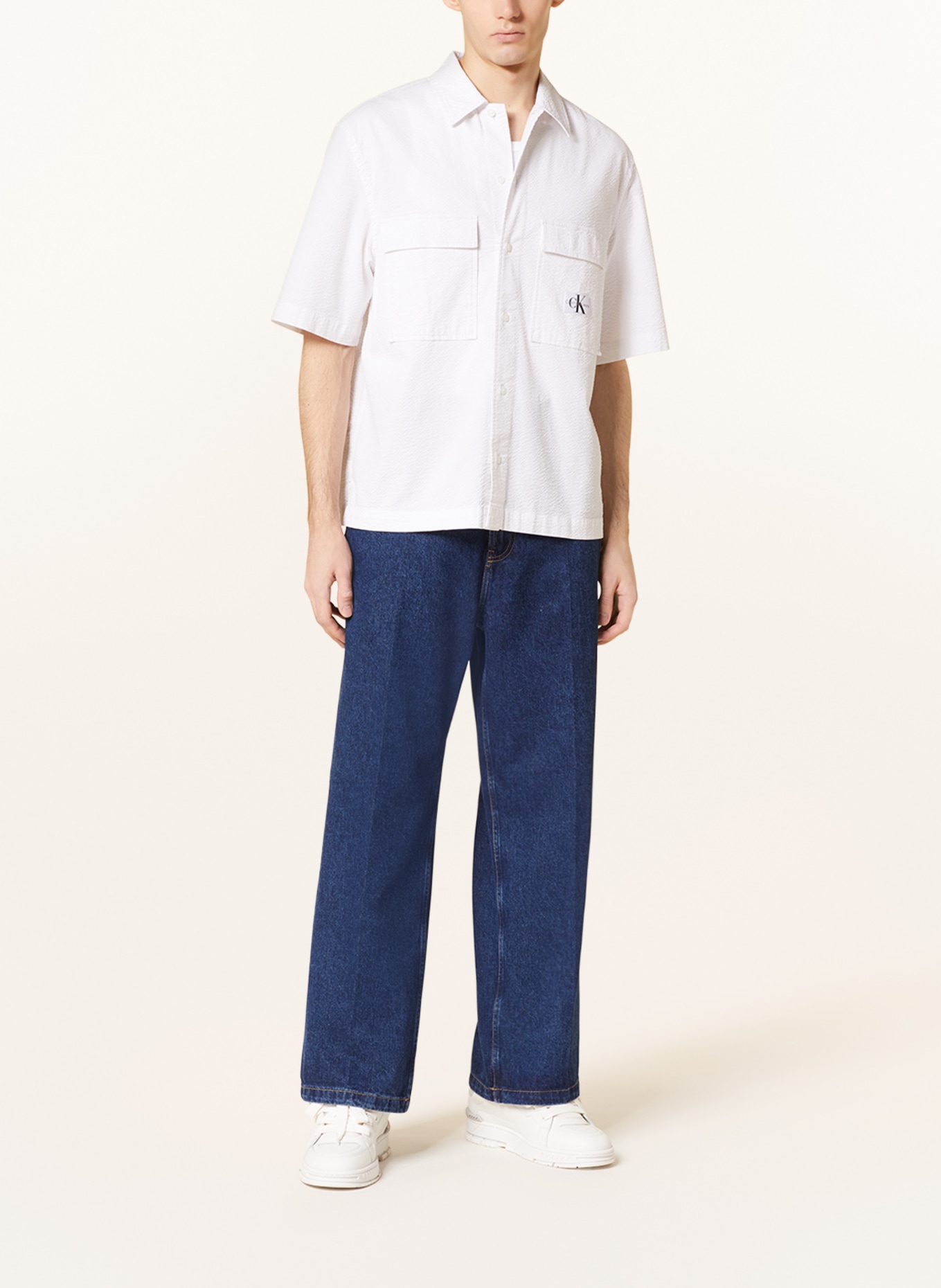 Calvin Klein Jeans Jeansy loose fit, Kolor: 1A4 DENIM MEDIUM (Obrazek 2)