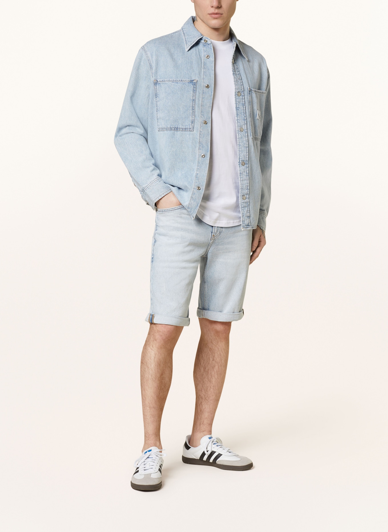 Calvin Klein Jeans Jeans-Overshirt, Farbe: HELLBLAU (Bild 2)