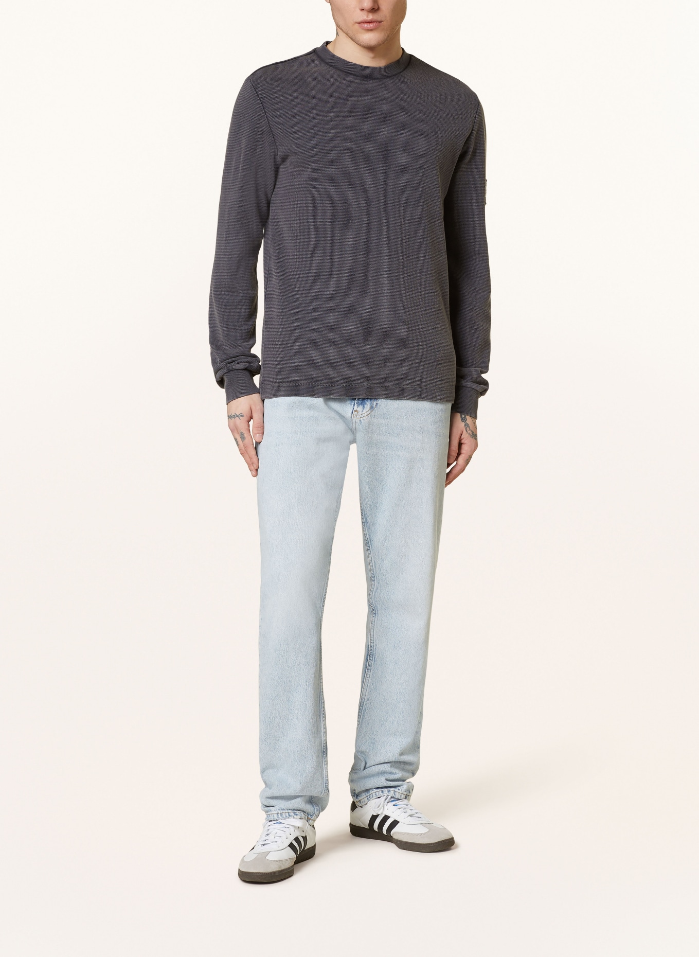 Calvin Klein Jeans Tričko s dlouhým rukávem, Barva: TMAVĚ ŠEDÁ (Obrázek 2)