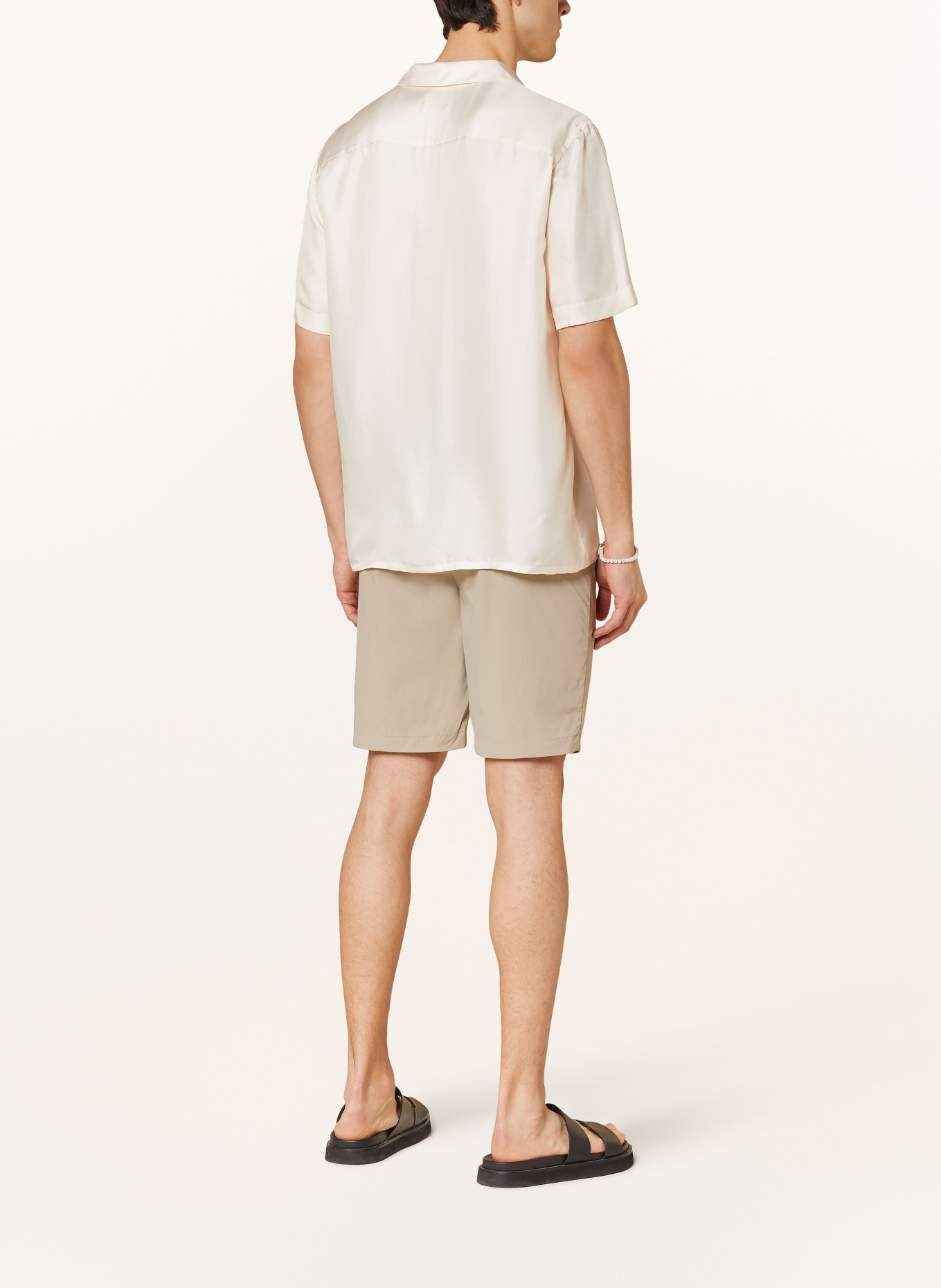 Calvin Klein Resort shirt regular fit made of silk, Color: CREAM/ BEIGE (Image 3)