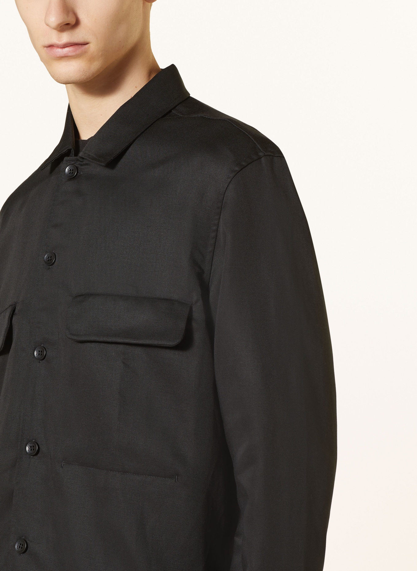 Calvin Klein Overshirt, Color: BLACK (Image 4)