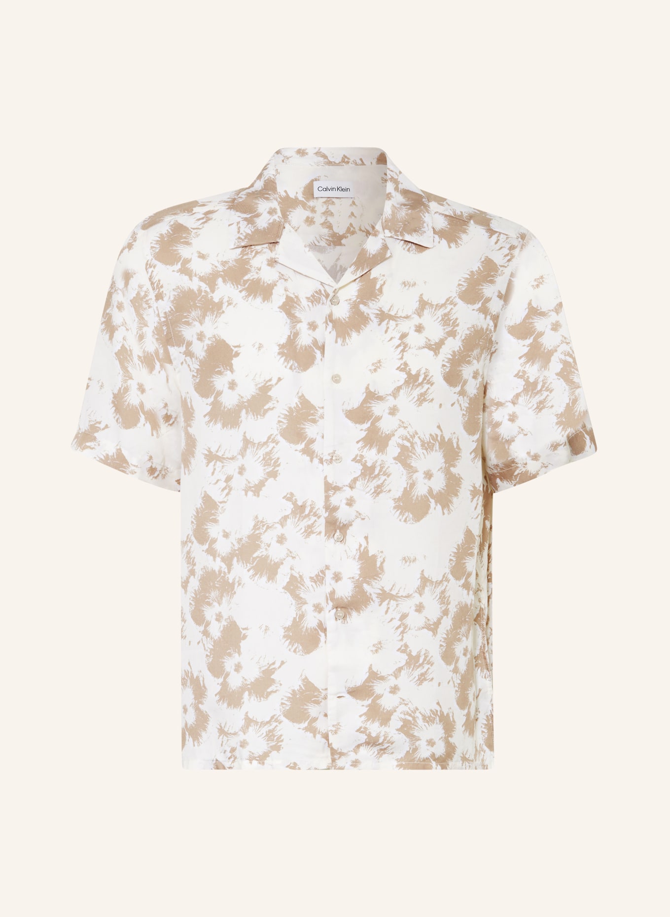 Calvin Klein Resorthemd Regular Fit, Farbe: BEIGE/ CREME (Bild 1)