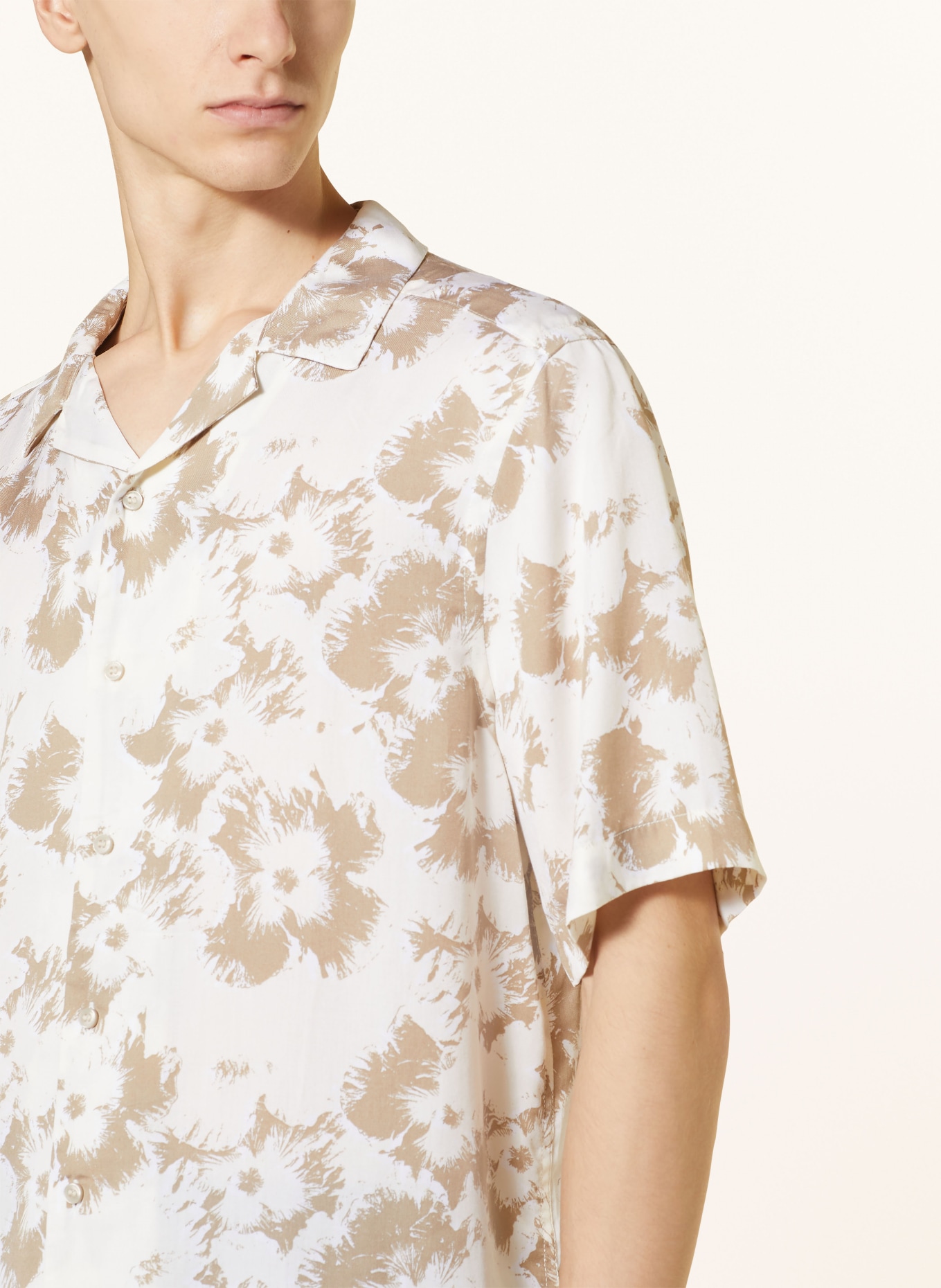 Calvin Klein Koszula z klapami regular fit, Kolor: BEŻOWY/ KREMOWY (Obrazek 4)