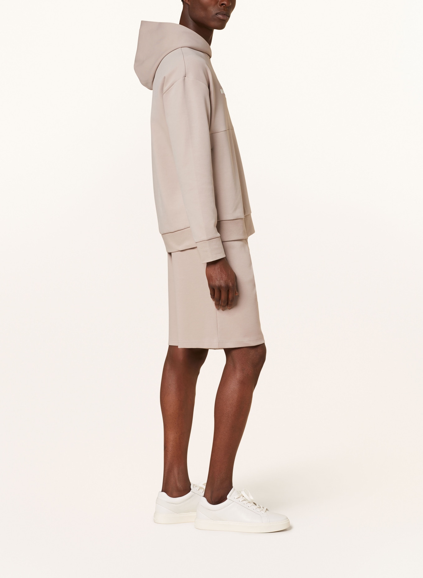 Calvin Klein Mikina s kapucí, Barva: BÉŽOVÁ (Obrázek 4)