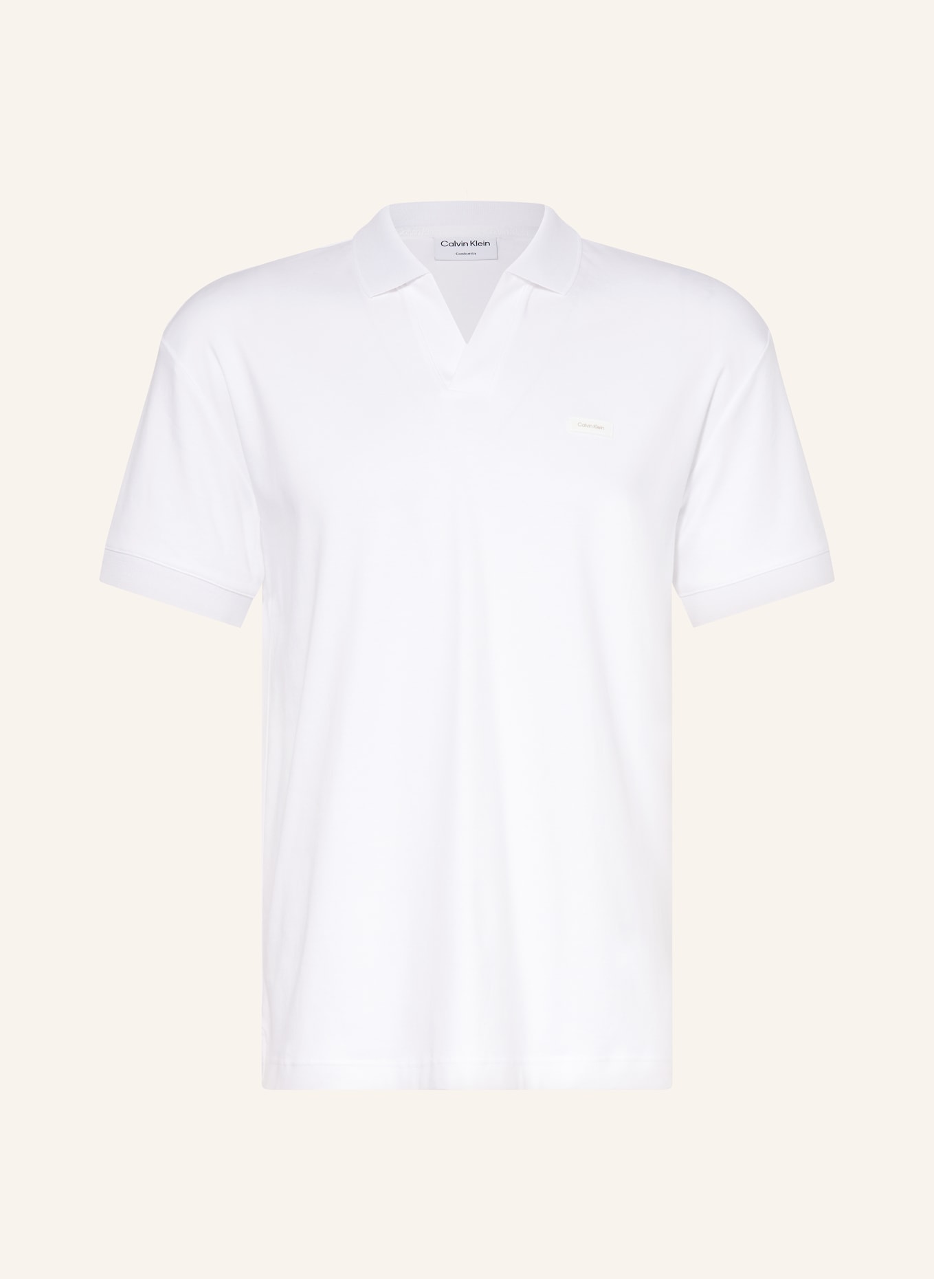 Calvin Klein Jersey-Poloshirt Comfort Fit, Farbe: WEISS (Bild 1)