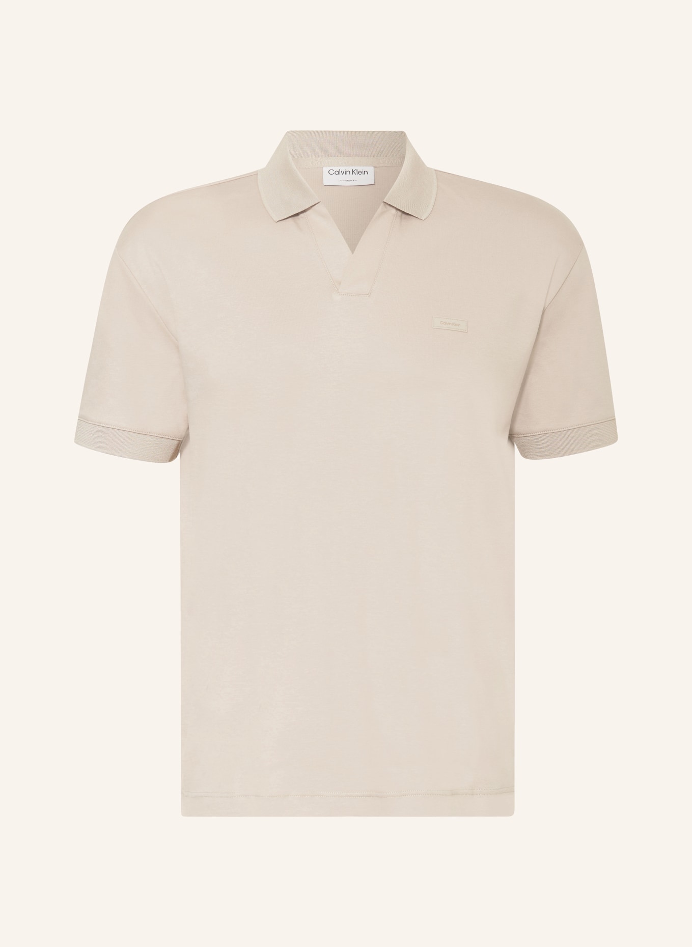 Calvin Klein Jersey-Poloshirt Comfort Fit, Farbe: TAUPE (Bild 1)