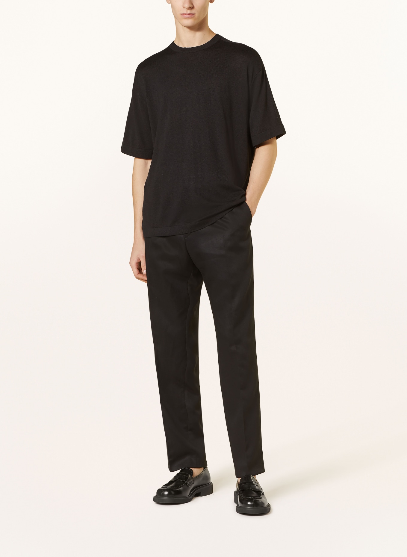 Calvin Klein Dzianinowa koszulka, Kolor: CZARNY (Obrazek 2)