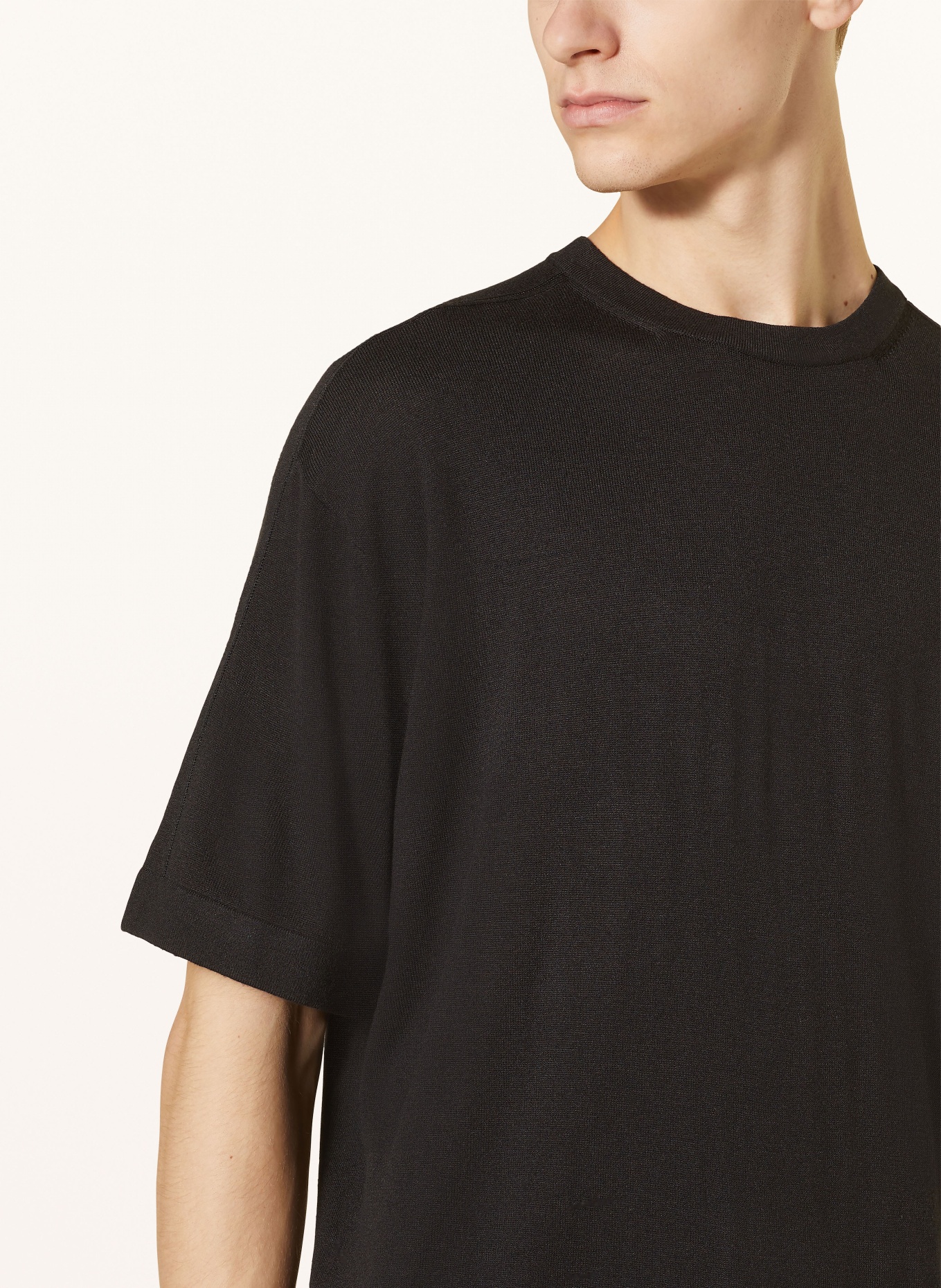Calvin Klein Úpletové tričko, Barva: ČERNÁ (Obrázek 4)