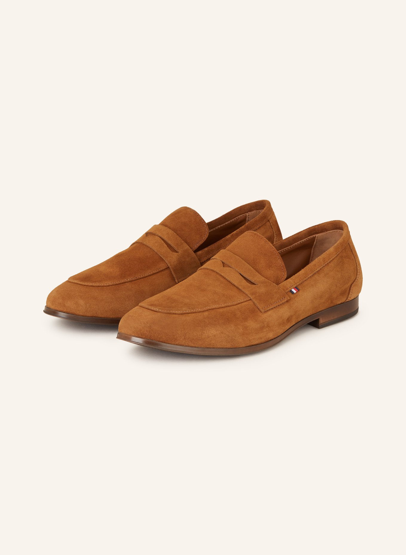 TOMMY HILFIGER Penny loafers: COGNAC