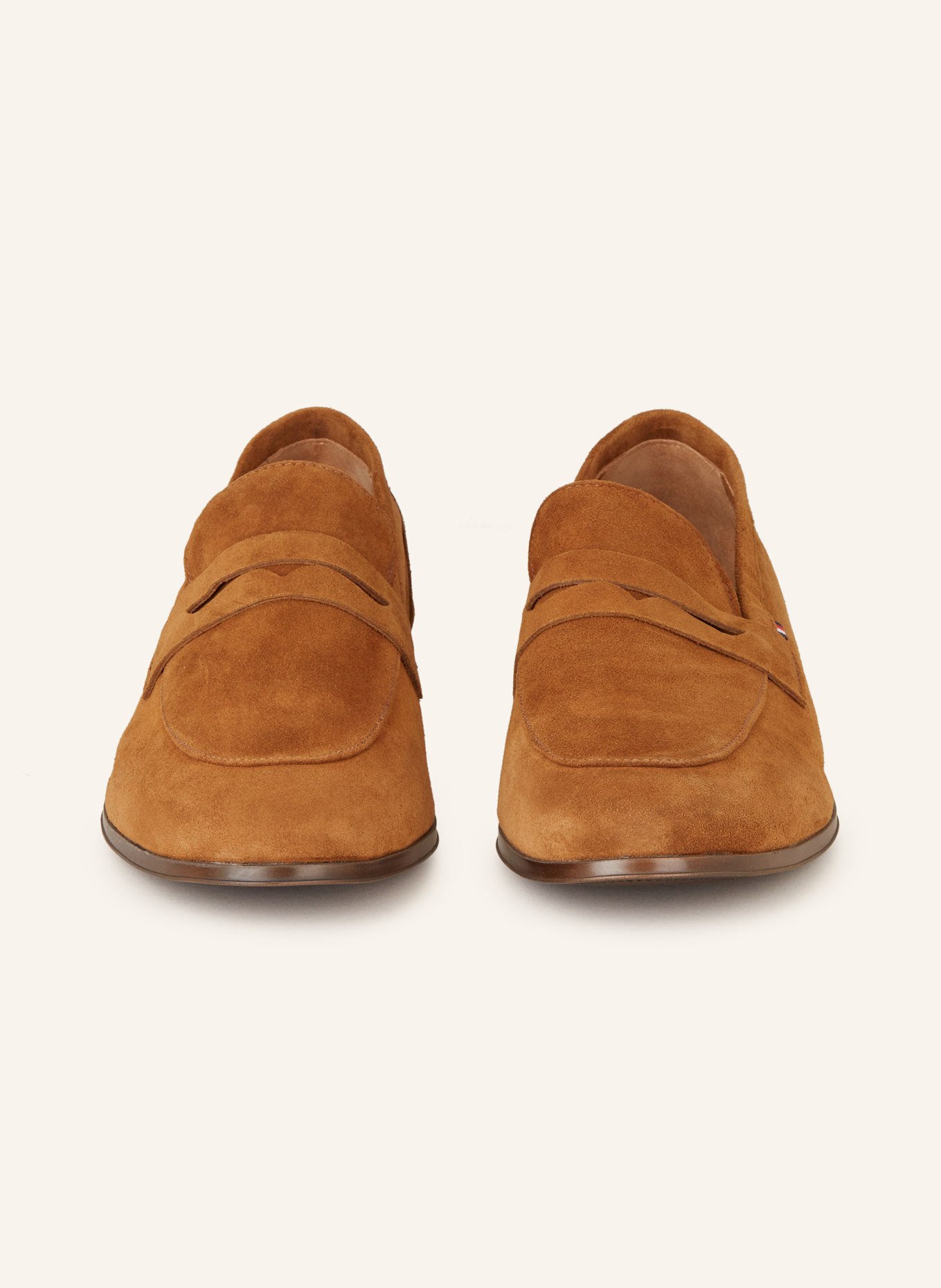 TOMMY HILFIGER Penny loafers: COGNAC