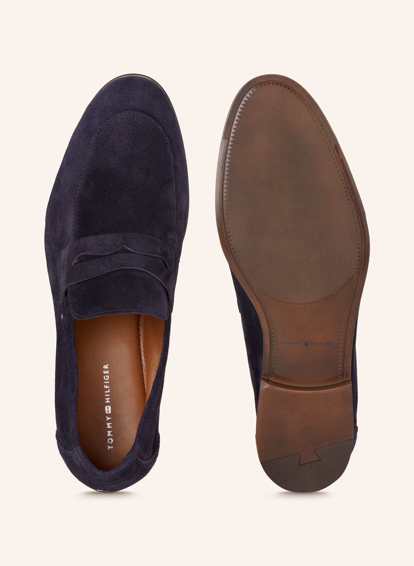 TOMMY HILFIGER Penny loafers: DONKERBLAUW
