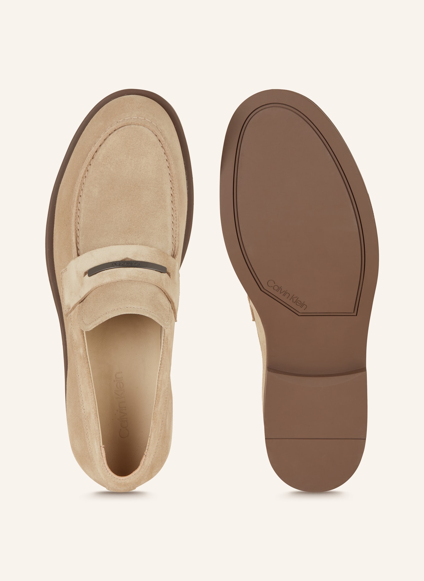 Calvin Klein Penny loafers, Kolor: JASNOBRĄZOWY (Obrazek 5)