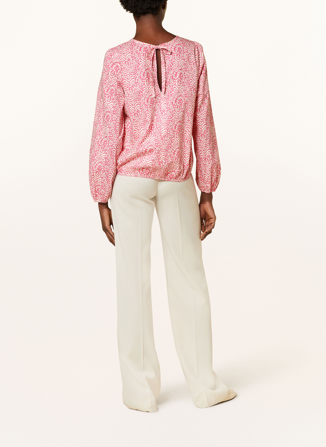 Juvia Shirt blouse NORMA, Color: PINK/ WHITE (Image 3)