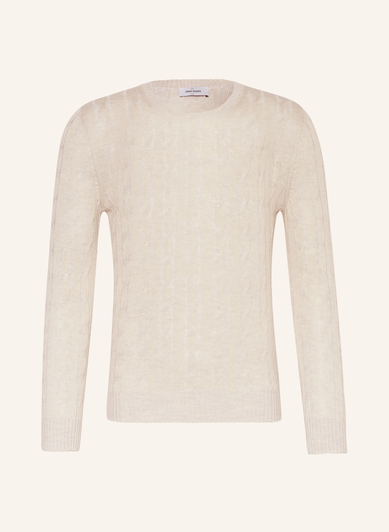GRAN SASSO Sweater with linen, Color: ECRU (Image 1)