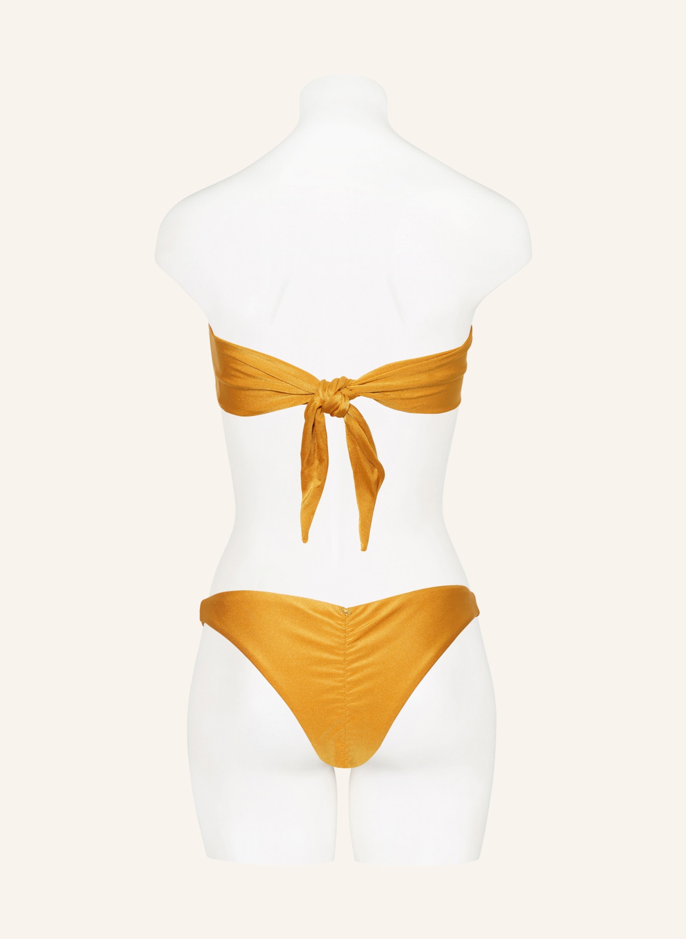 PQ Bandeau bikini top SAND DUNE RIVER, Color: DARK YELLOW (Image 3)