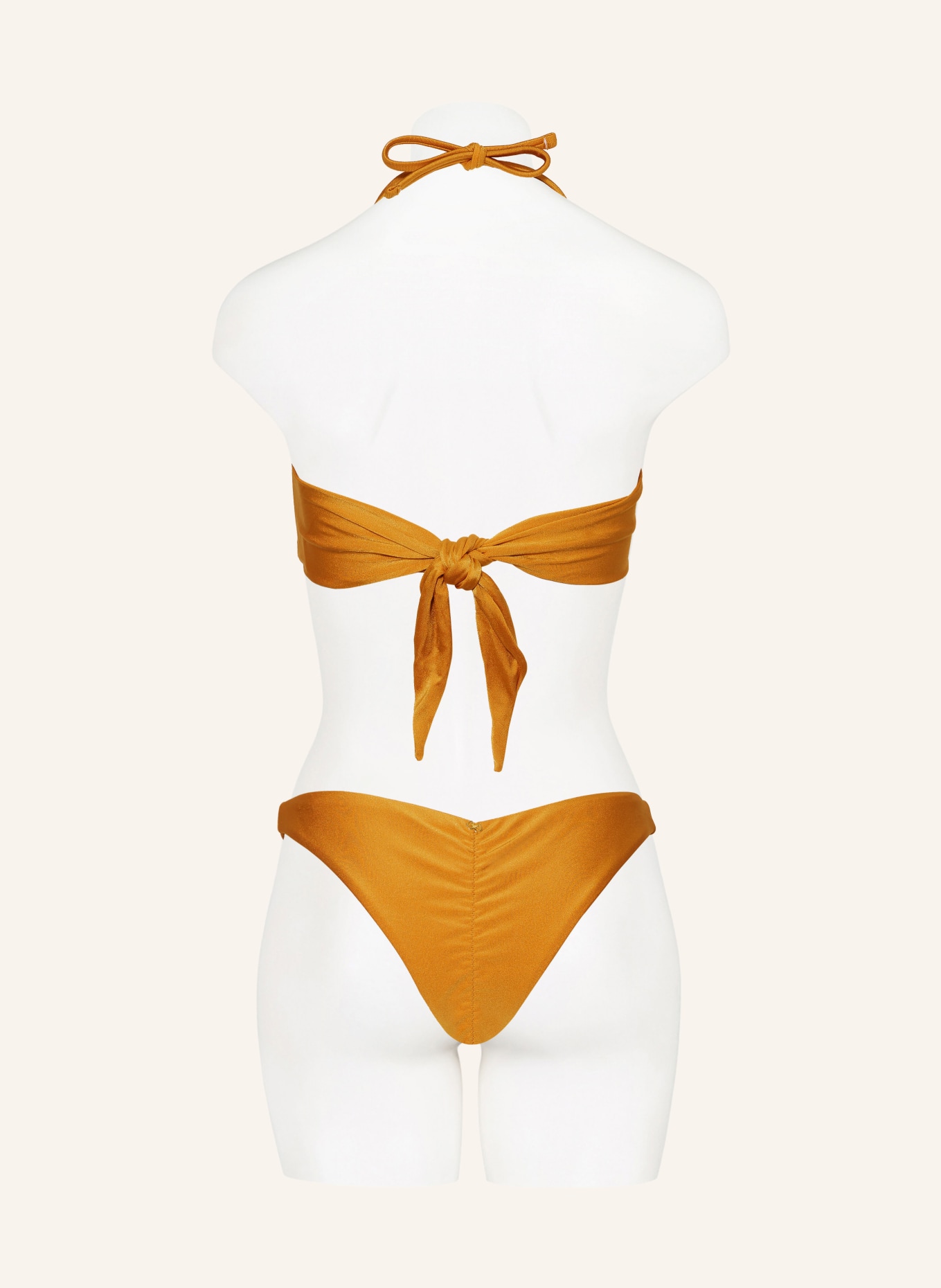 PQ Bandeau bikini top SAND DUNE RIVER, Color: DARK YELLOW (Image 5)