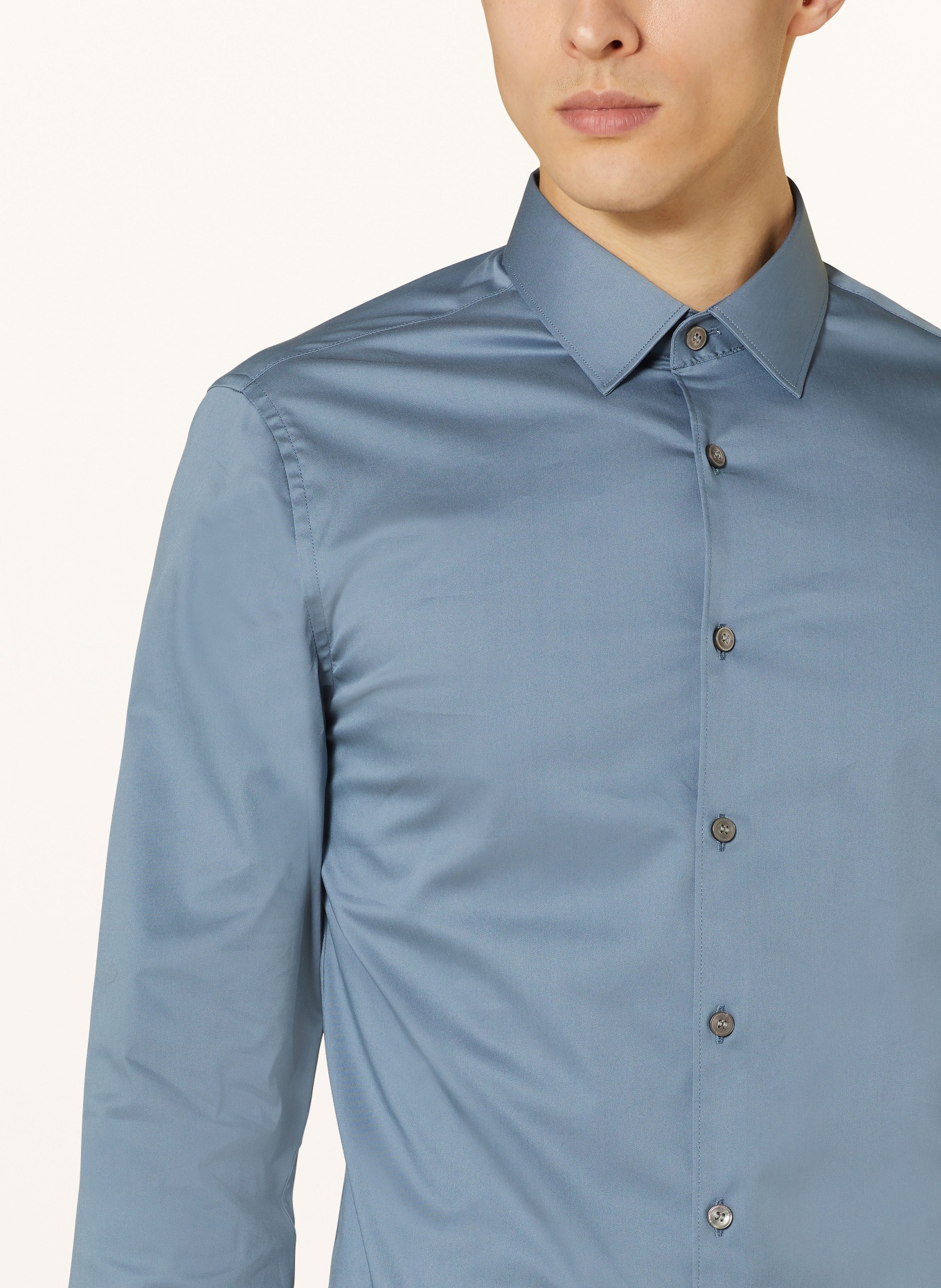TIGER OF SWEDEN Shirt FILBRODIE extra slim fit, Color: BLUE GRAY (Image 4)
