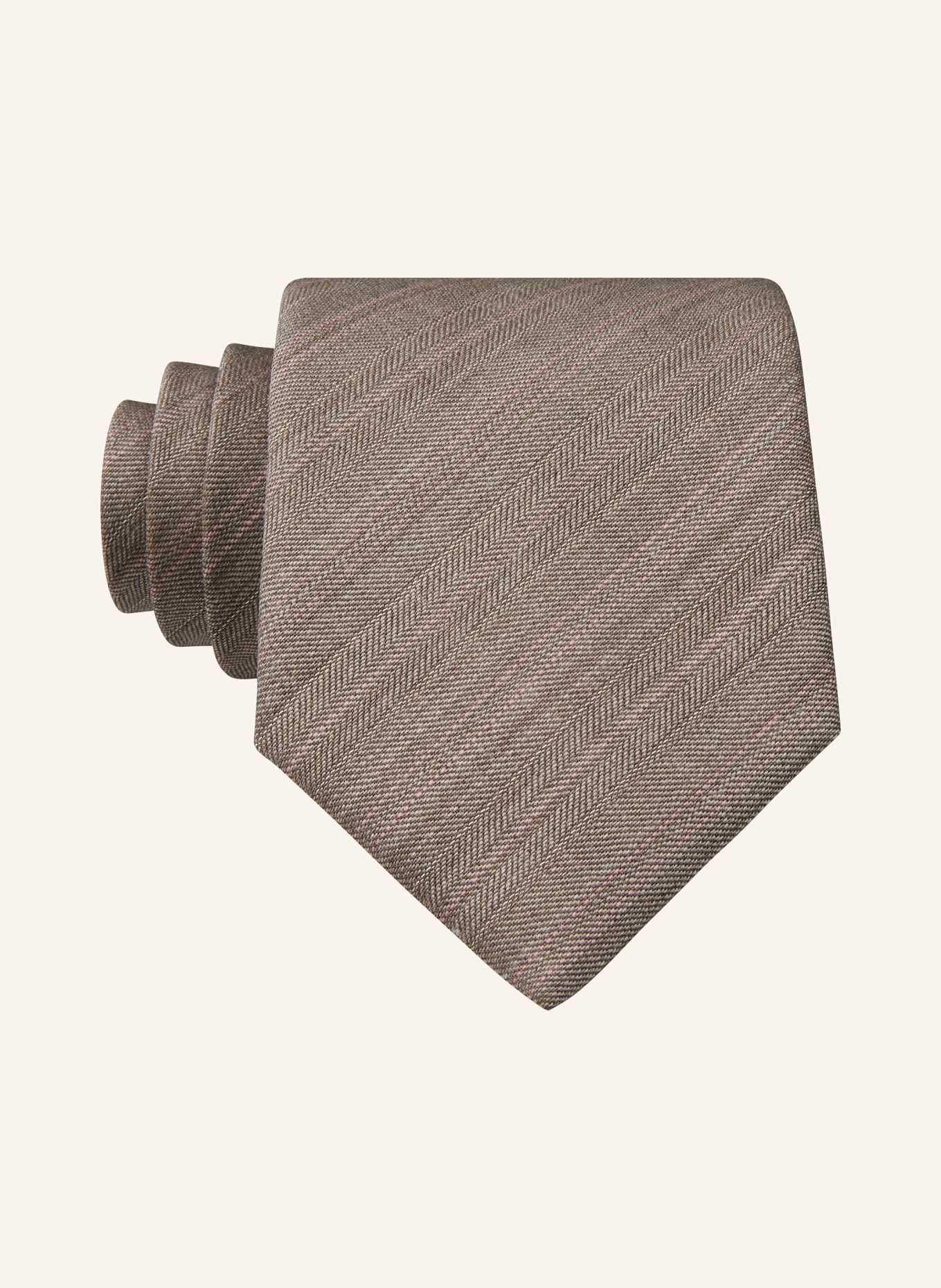 TIGER OF SWEDEN Krawatte TAILOR 3, Farbe: ROSÉ/ BEIGE (Bild 1)