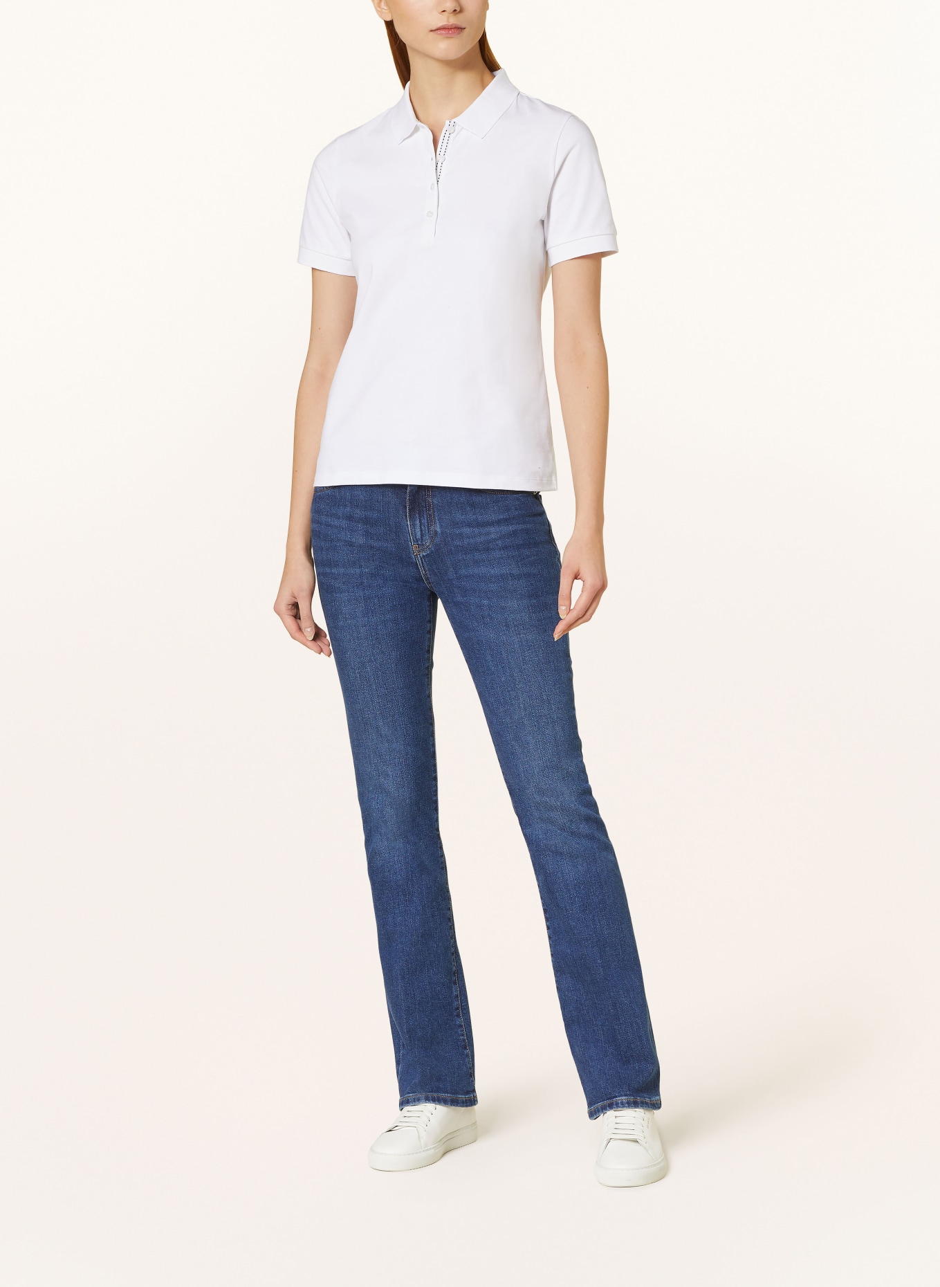darling harbour Pique polo shirt, Color: WEISS (Image 2)
